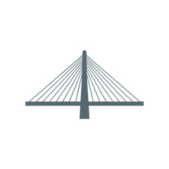 Obraz premium Cable Stayed Bridge Structural Design.