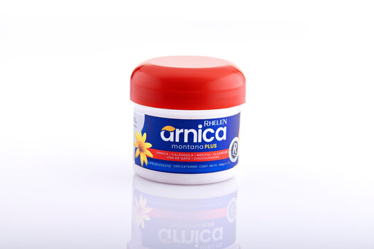 Rhelen Arnica Montana Plus Cream Jar Isolated on White Background