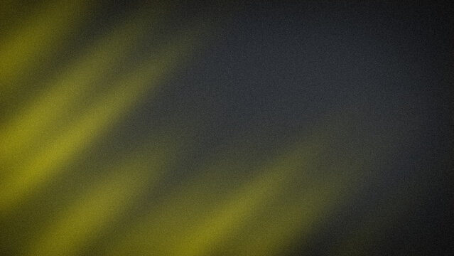Abstract grainy yellow and black background with blur gradient t