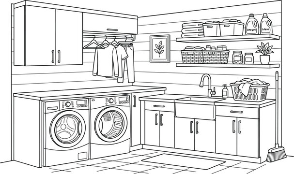 set of kitchen furniture