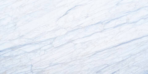 Obraz premium White Marble Texture Vector Background with Soft Blue Gray Veins for Natural Stone Interior Styling