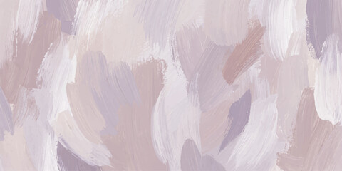 Fototapeta premium Soft abstract brush strokes in pastel shades of lavender, beige, and cream create a soothing, dreamy texture, evoking a sense of calm and artistic expression.