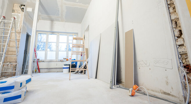 rebuilding an Old real estate apartment, prepared and ready for renovate