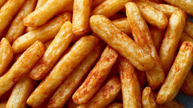Close-up view of crispy golden-brown fried potato croquettes piled together with textured surfaces and slight browning