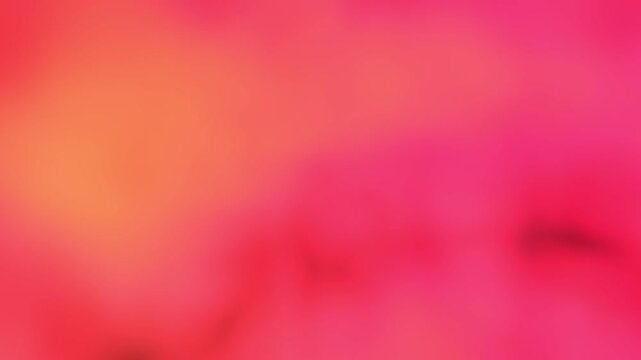 Coral red, vivid pink and warm orange gradient with crimson smoky shadows, seamless loop animation background template, vibrant motion, modern abstract design