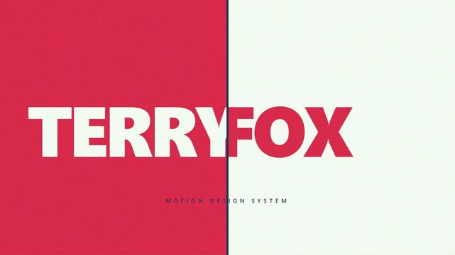 Terry Fox Motion Design System Animated Title Card