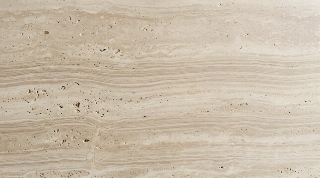 Natural Travertine Stone Texture Background with Beige Porous Surface Detail