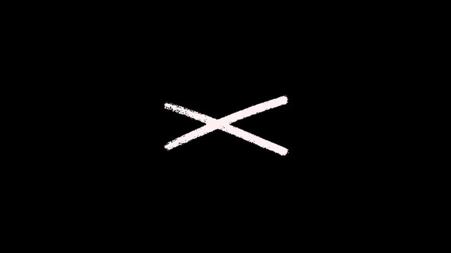 A white x mark on a black background symbolizing rejection or cancellation