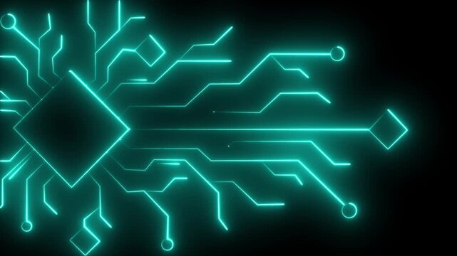 Abstract futuristic digital network with glowing neon connected by lines red lines. Abstract digital dot line particle data background connecting technology concept Motherboard circuit pattern