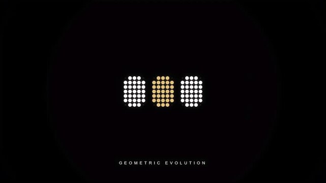Geometric Evolution Title Reveal Text Animation Motion Graphics