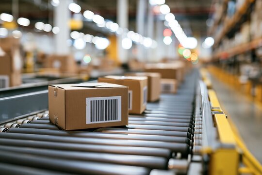 Traceability and product quality control with tracking tiny person concept. Source supply chain logistics verification and monitoring ability for ethical and transparent business vector illustration.