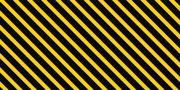 Warning tape in yellow red black diagonal stripes line, caution hazard danger road, attention safety stripe warning, warn stop seamless line