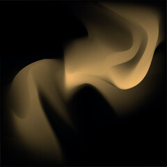 Abstract luxury black and gold fluid gradient background with smooth metallic waves © SarifinJahan