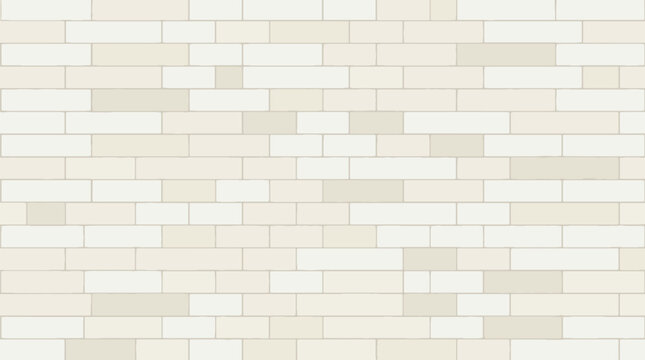 Modern seamless texture of light beige rectangular stone tiles in horizontal brickwork pattern with seamless rectangular horizontal background building architecture construction