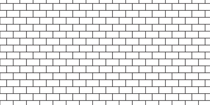 Urban brick wall stone tiles abstract pavement floor wall. white soild structure grunge brick wall row wallpaper texture design.