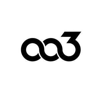AO3 Logo Design: Black Stylized Text Symbol for Archive of Our Own Online Fanfiction Platform