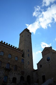Towers and rooftops in the historic village of San Gimignano