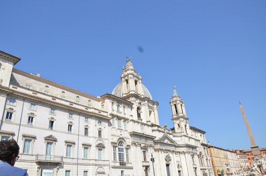 Piazza Navona in Roma with the church of Sant'Agnese in Agone