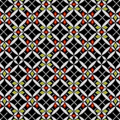 African tribal fabric pattern is designed in yellow , brown, red and blue drawing inspiration from traditional African fabric symbols of the past. The historic fabric are thoughtfully fabric and vers  © Yoko_goodday