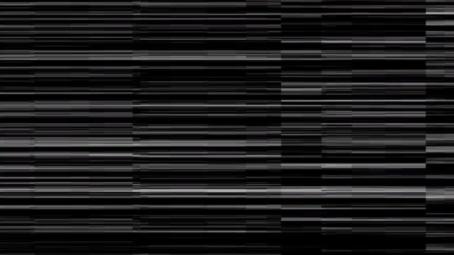 Horizontal Glitch Scan Lines Static Noise Background Loop