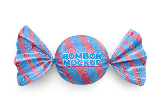 Candy Top View Mockup Template for Professional Brand Identity Showcase