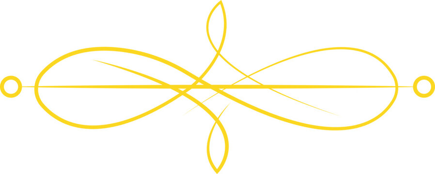 Elegant Gold Flourish Divider