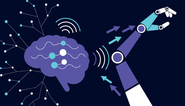 Human brain controlling robotic arm via wireless signals