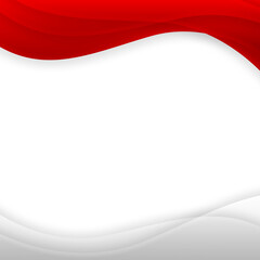 Obraz premium abstract red white background with waves