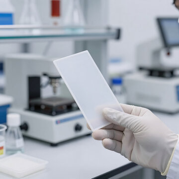 Indian Miniature Plastic Factory. Chemical Engineer Works With White Plastic Polymer Raw Material In A Lab