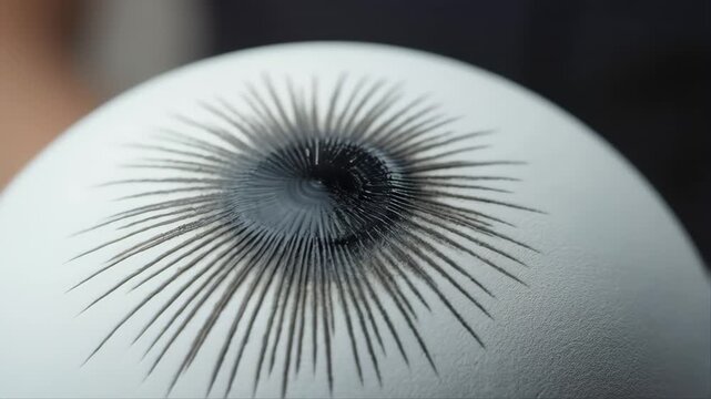 Drop of Black Ink Falling Into White Liquid in High-Speed Camera Footage Featuring Surface Tension, Close-Up, Macro with Footage and Science