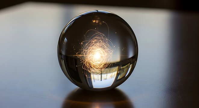 Close up of a vintage magnifying glass on a dark background.