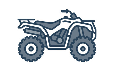 Fototapeta premium ATV Quad Bike Vector Icon