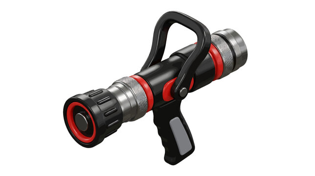 Vector illustration of firefighter nozzle on a transparent background