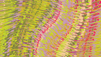 Obraz premium Abstract art background featuring dynamic wavy lines created with vibrant colorful geometric particles in flowing pattern for modern graphic design.