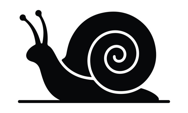 Black snail icon