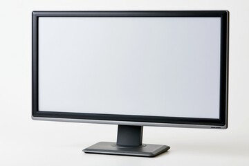 Fototapeta premium The computer monitor with a blank screen in a clean studio setup