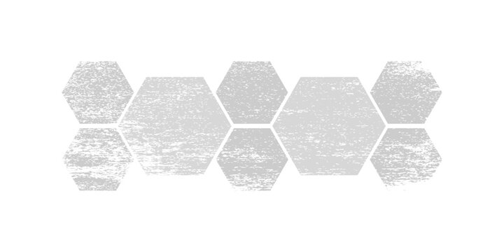 Hexagonal photo collage template with six hexagon geometric frames placeholder layout for infographic presentation corporate website banner