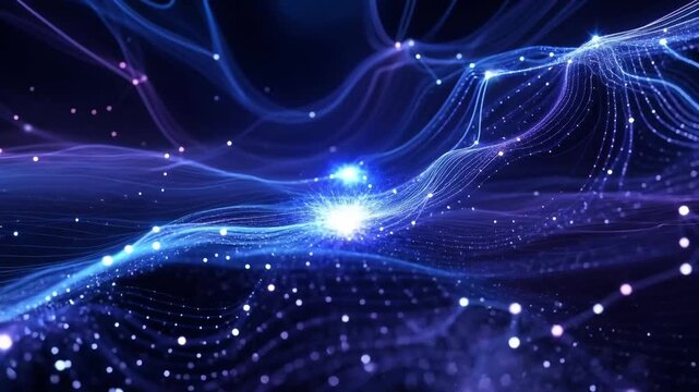 fiber optics background with lots light spots