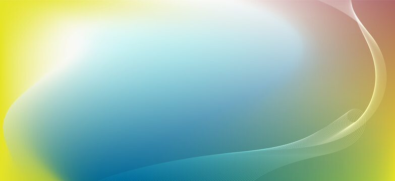 Blurred color gradient background, abstract yellow blue grain gradation texture, vector soft green texture blur abstract background