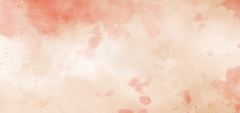 Abstract watercolor art background template. pink beige watercolor backdrop empty space for text, banner, presentation or product display graphic design