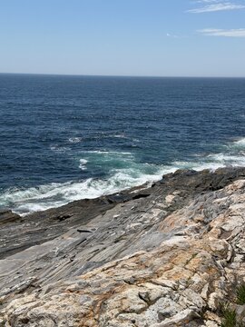 waves on the sea at the coastline