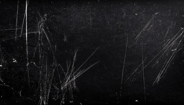 distressed texture retro dust and scratches overlay grunge background for creating analogue film effect worn out dusty dark scan of black paper