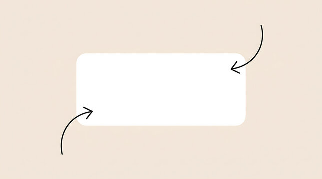 White rectangle with opposing black arrows