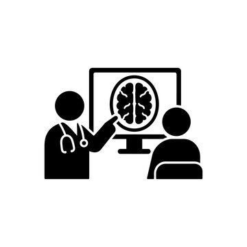Neurologist Brain Scan Consultation Icon