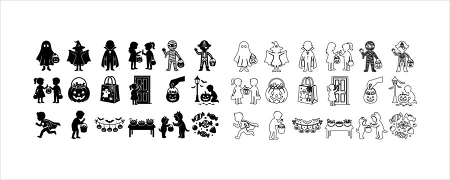 Running child superhero silhouette