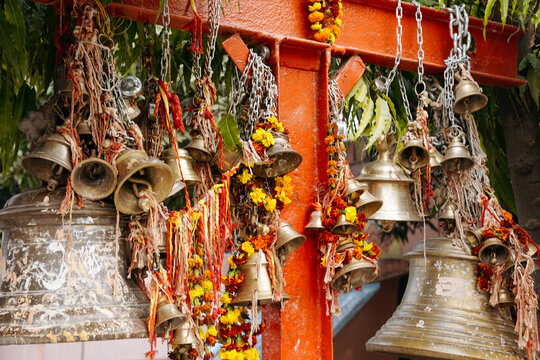 Bells in a Hindu temple