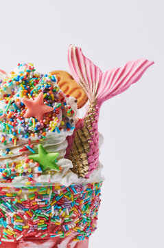 Milkshake with sprinkles
