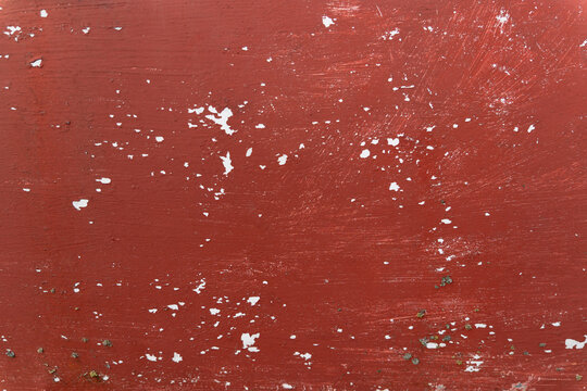 Reddish-Brown Distressed Matte Abstract Texture Background with White Flecks and Granular Imperfections Ideal for Copy Space and Overlay Graphics Offering an Aged Worn Surface Aesthetic