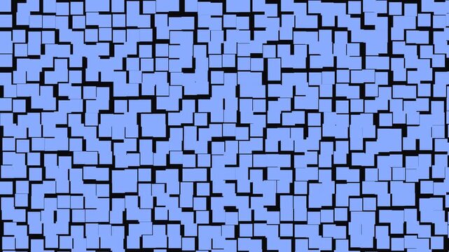 Abstract blue geometric pattern with interlocking square shapes