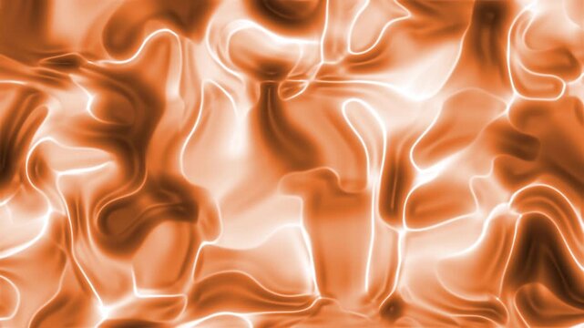 Abstract amber liquid motion with shimmering light reflections